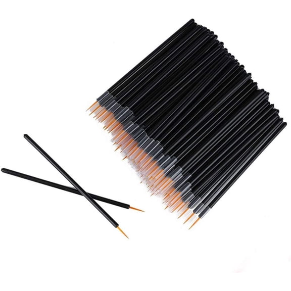50pcs Disposable Eyeliner Brush Applicator Eyeliner Magic Wand Cosmetic Eye Wands Eyeliner Makeup Supplies (Black)