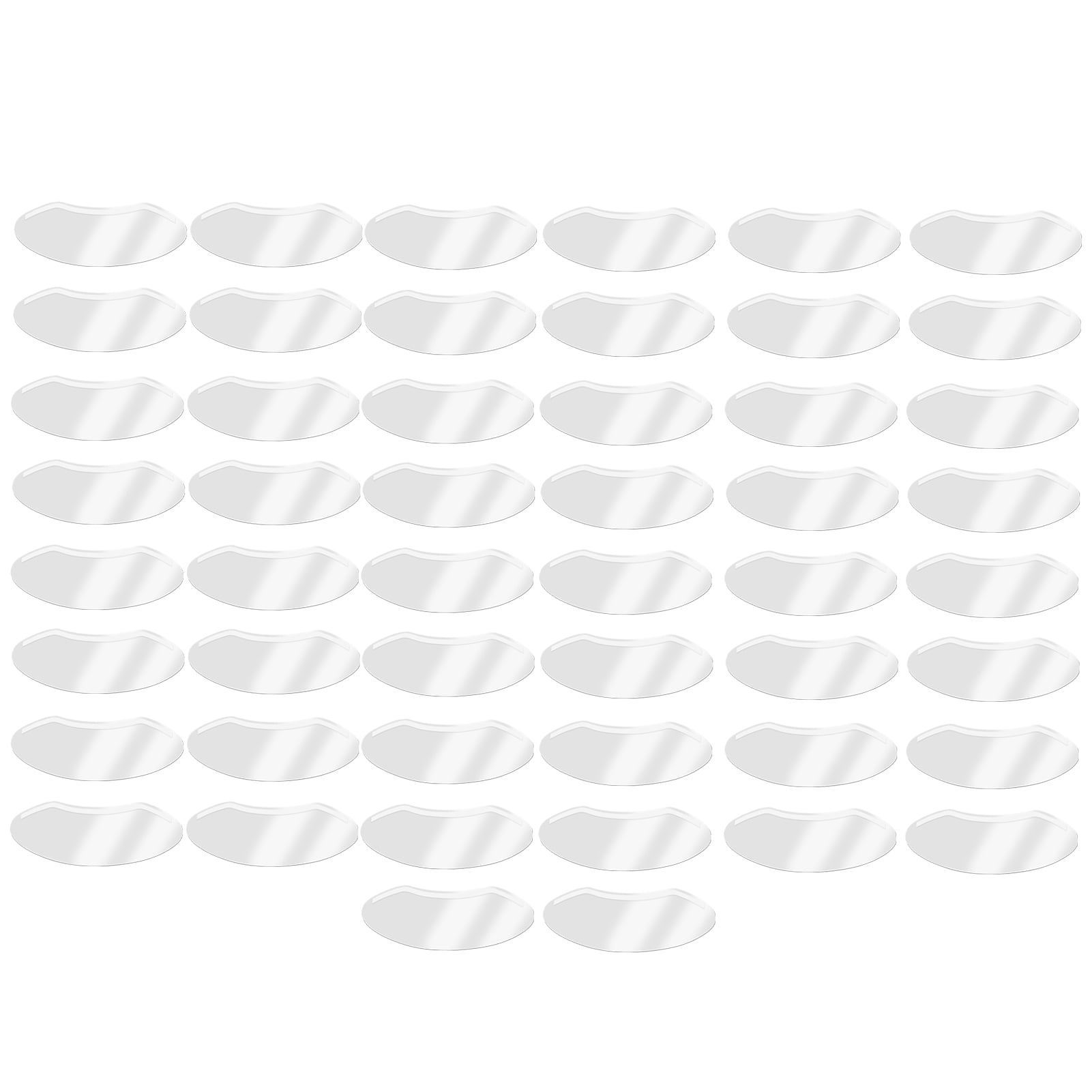 50pcs Disposable Face Visors Transparent Protective Shower Visors for Eyeliner Eyebrow Tattooing