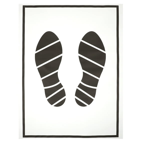 Homoyoyo Car Floor Cover Black Disposable Paper Foot Mats for Rainy Days 50Pcs