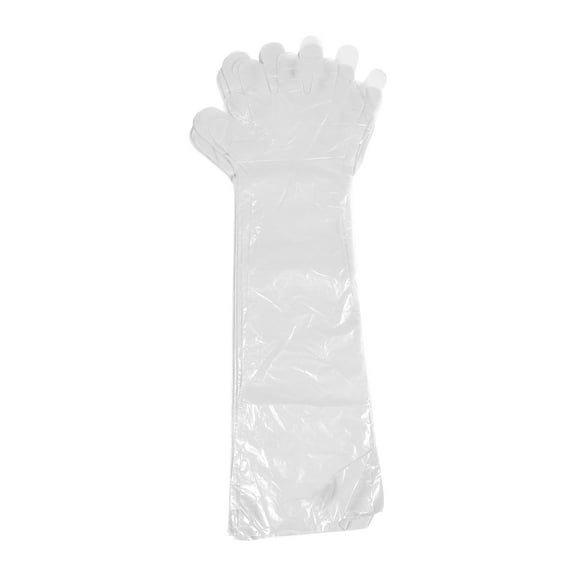 50pcs Disposable Vet Gloves for Animal Breeding & Hunting