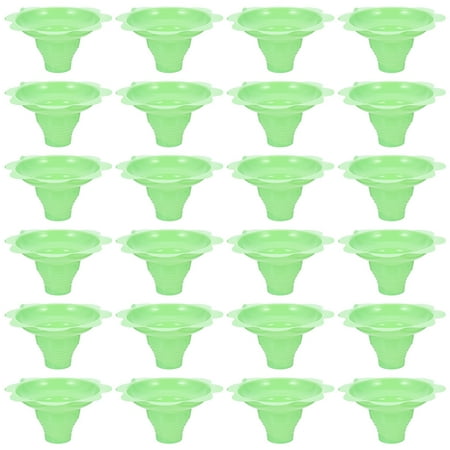 50pcs Disposable Yogurt Cups Multipurpose Snow Cone Cups for Ice Cream Smoothie