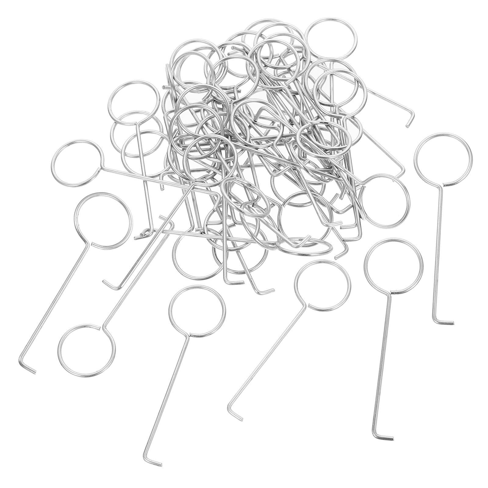 50pcs Drain Key Lifting Hooks Iron Drain Grate Puller Lifting Tools