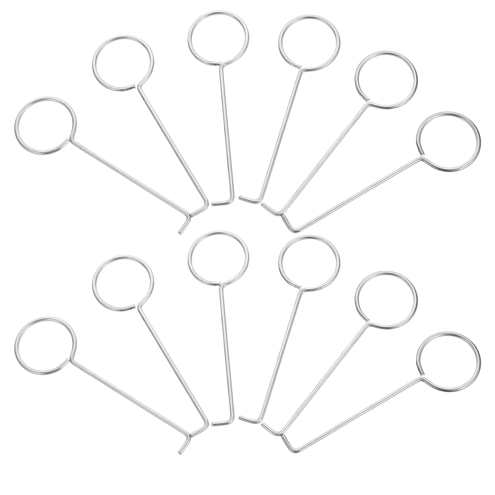 50pcs Drain Lifting Hooks Shower Drain Removal Tools Drain Grate Lifting Tools Iron Lifters