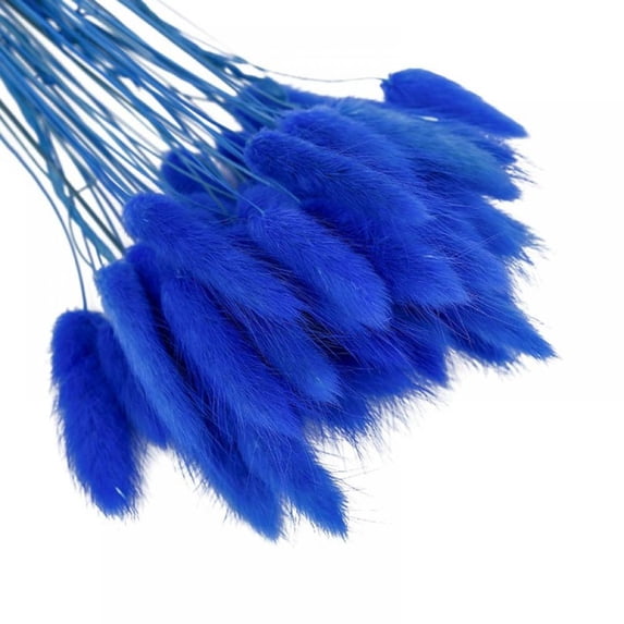 50pcs Dried Rabbit Tail Grass Flowers Artificial Plant Used for Home Wedding Party Theme Decoration