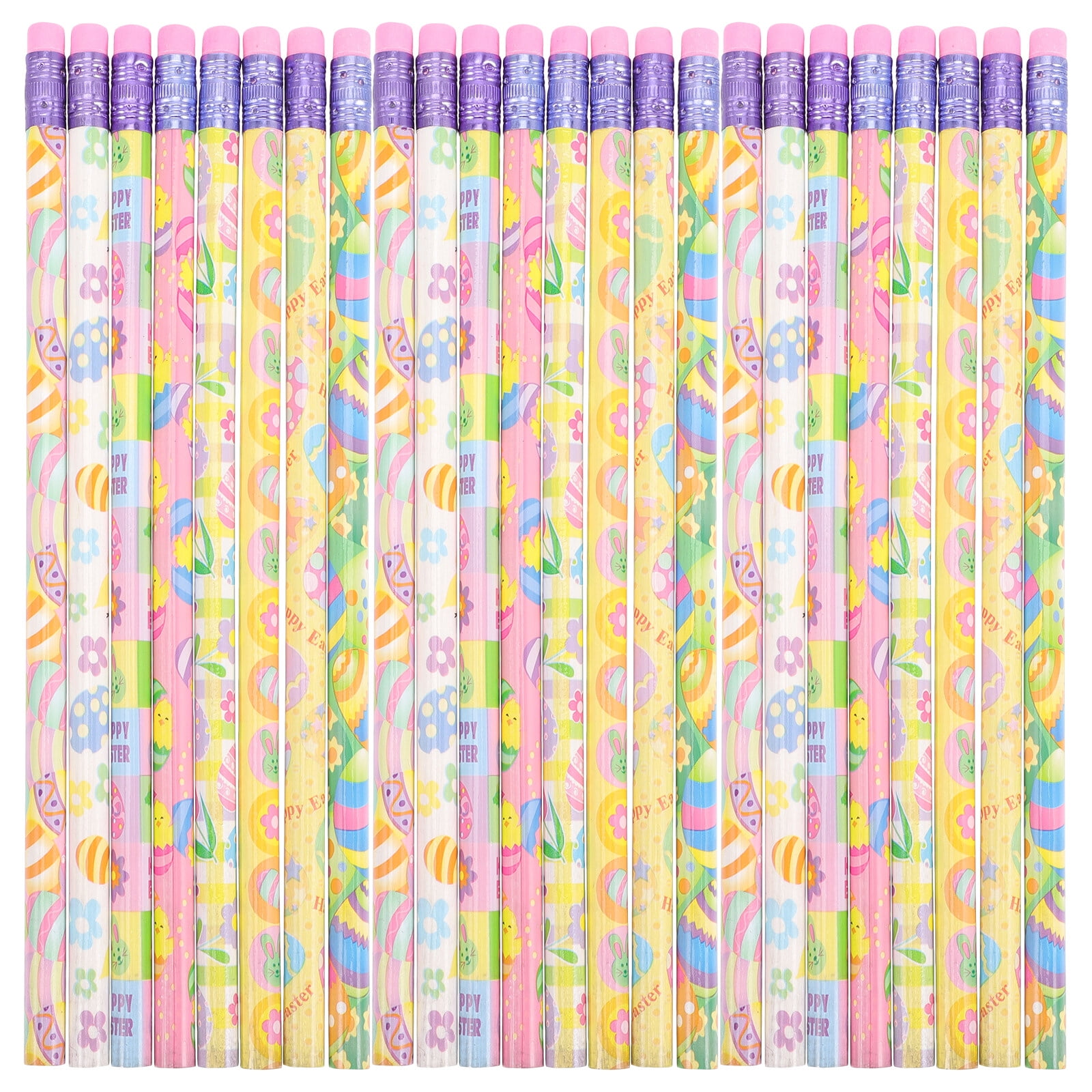 50pcs Easter Themed Pencils Kids Pencils Students Writing Pencils