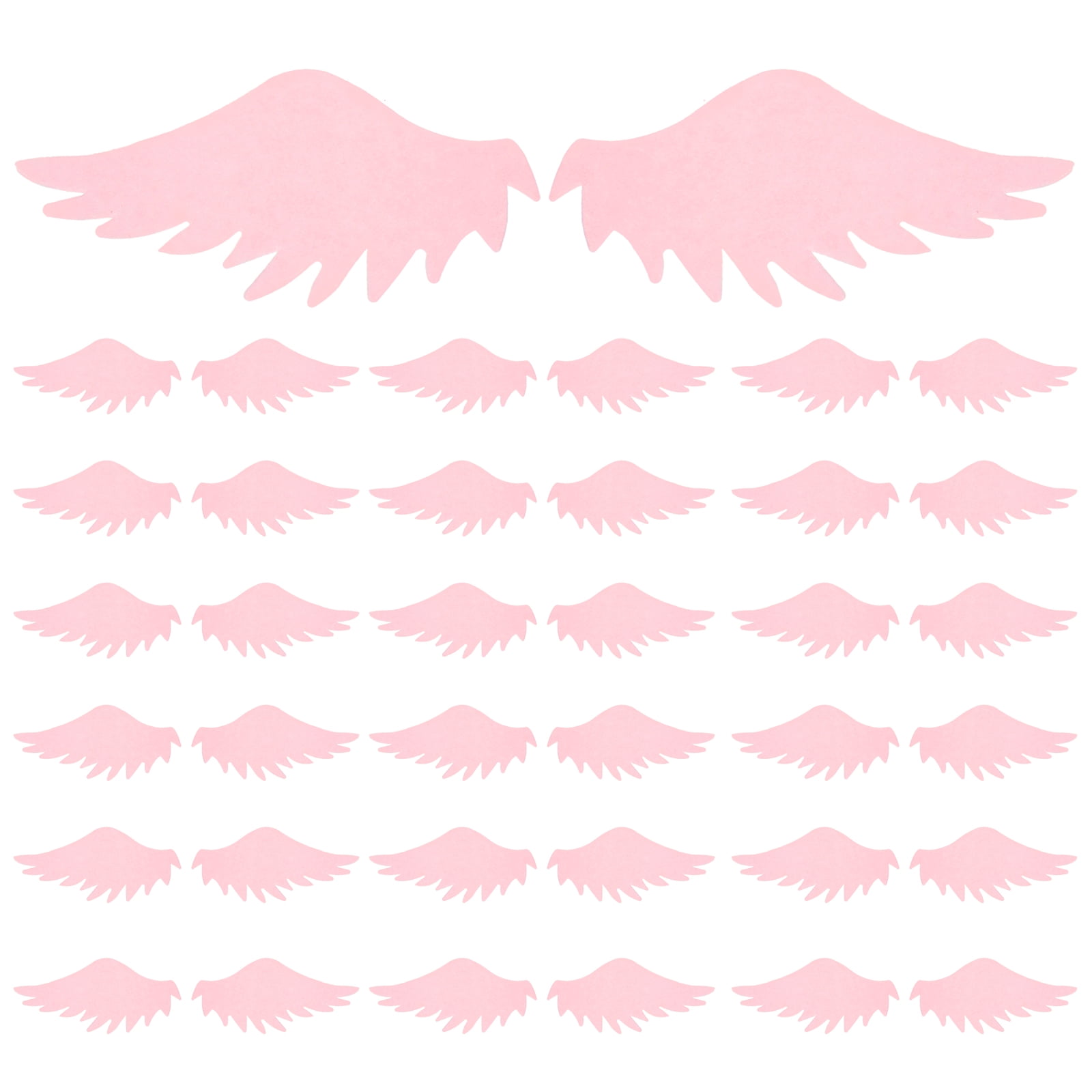 50pcs Edible Angel Wing Cupcake Toppers Wafers Angel Wing Topper Decorations