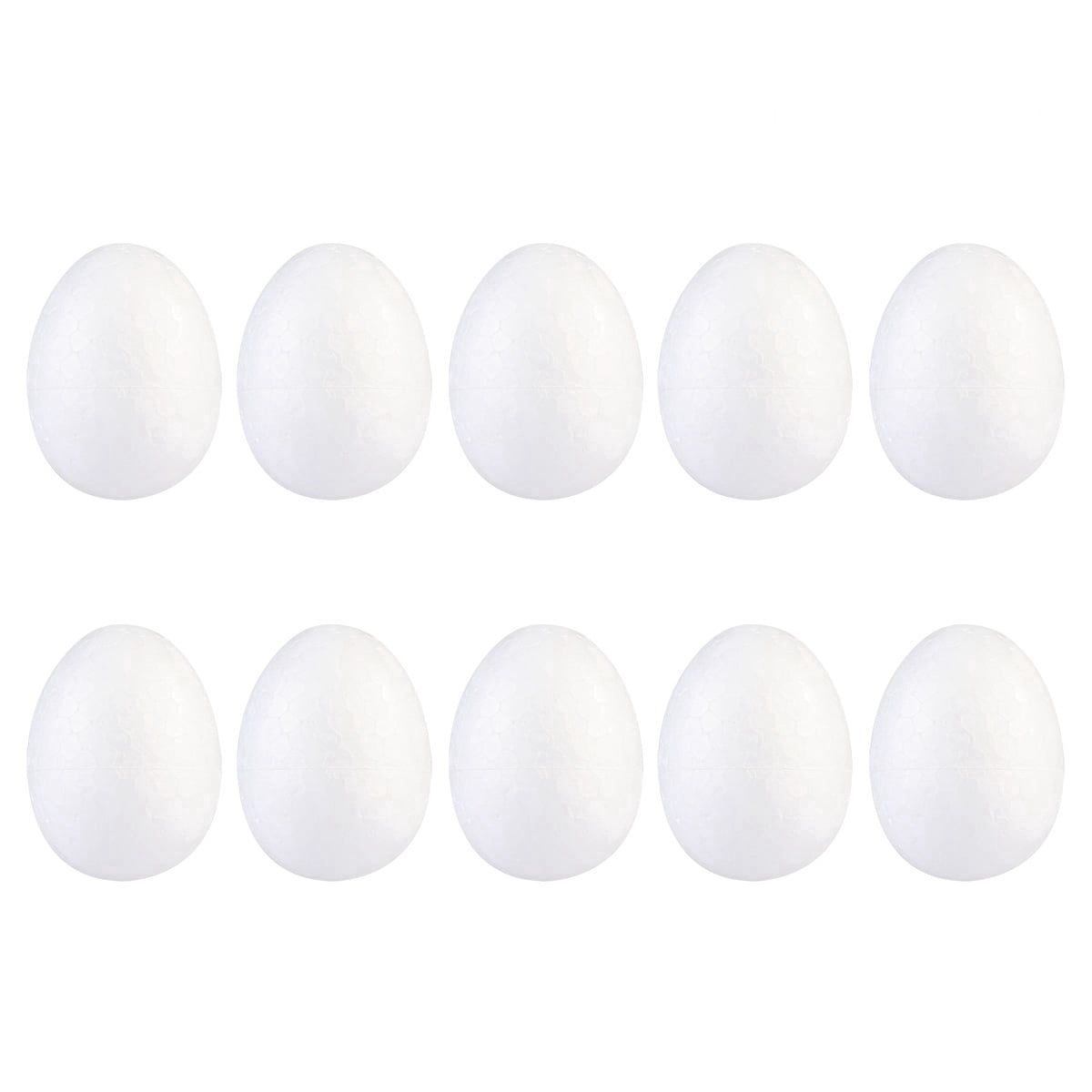 50pcs Eggs 5cm White Blank Polystyrene Smooth Eggs DIY Painting Craft Ornament For Egg Game Spring Party Wedding Flower Arranging Gift