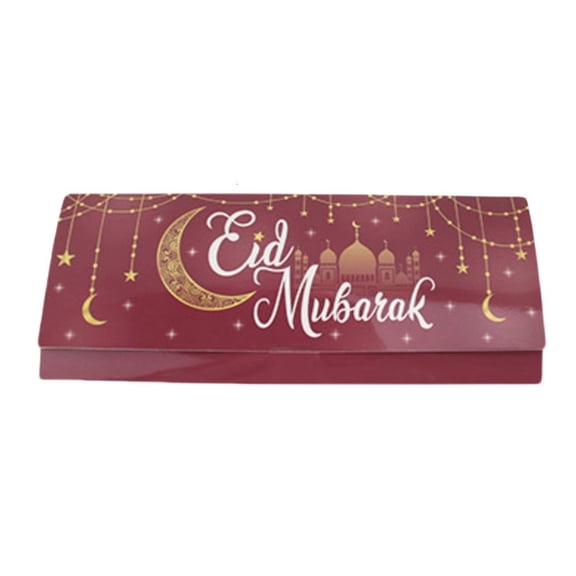 50pcs Eid Mubarak Card Money Gifts Card Holders 2025 Islamic Muslims Accessories