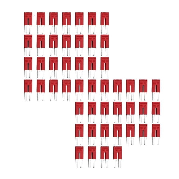 Lerpwige 50pcs Electrical Jumpers Bridge Copper Contacts PA66 Housing Connectors