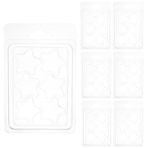 COSMOBETTY Plastic Wax Melt Molds Transparent 50Pcs 8.25x2.95x0.79in