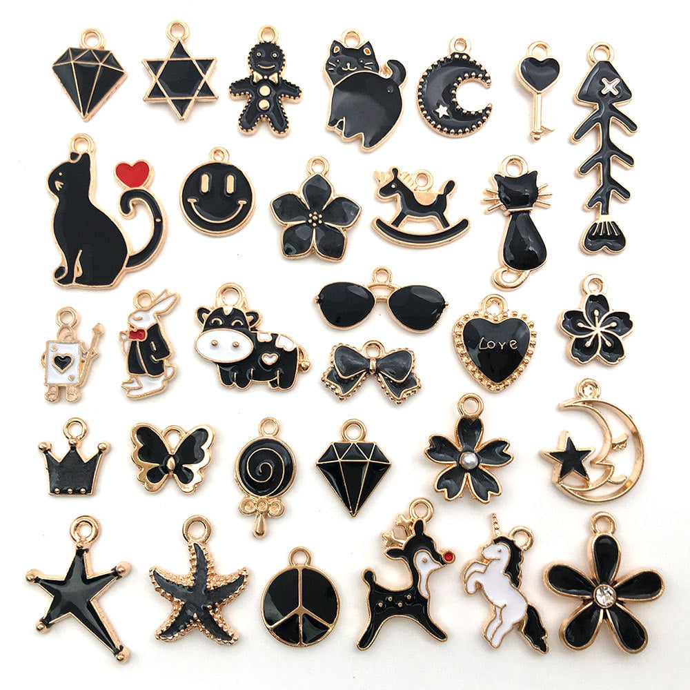 60 Pieces 60 Pieces Cow Charms Alloy Enamel Pendants Jewelry Crafts Metal  Charms Earring – the best products in the Joom Geek online store