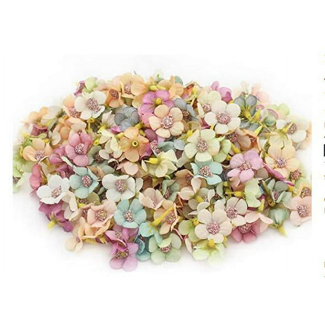 50pcs Faux Silk Daisy Flower Heads Artificial Flower Heads Faux Flower