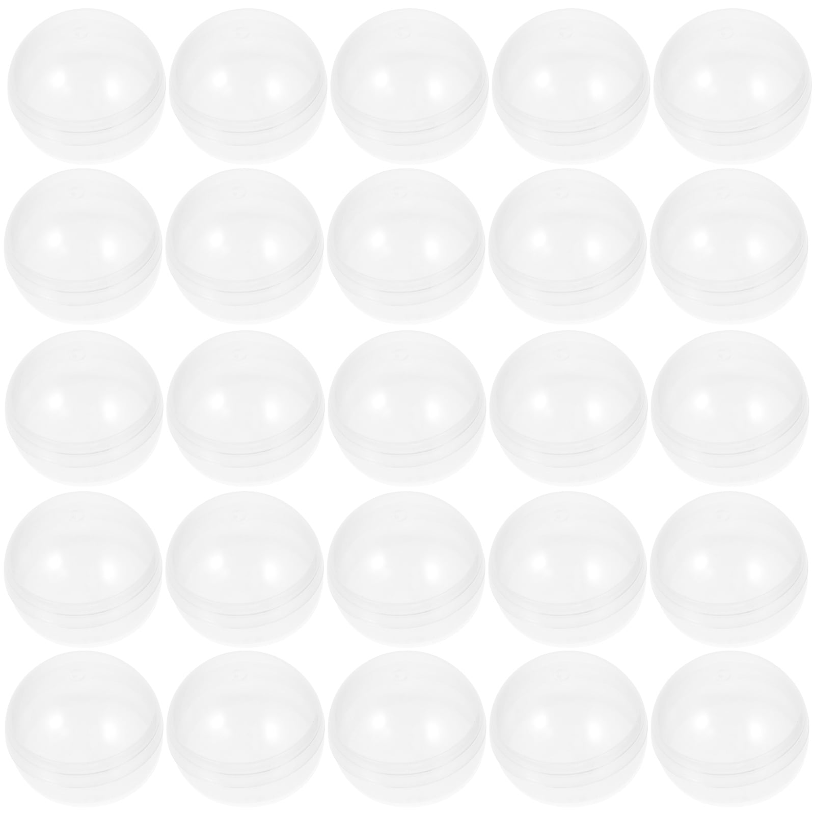 50pcs Fillable Capsules Balls Multipurpose Twisted Balls Clear