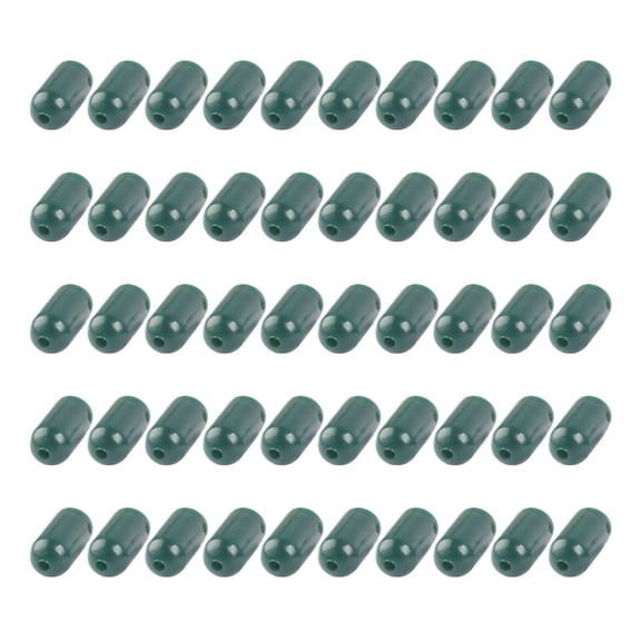 50pcs Fishing Buffer Beads Silicone Buffer Beads Stopper Knot Protectors Rigs Beads for Fishing Hair Rigs Making