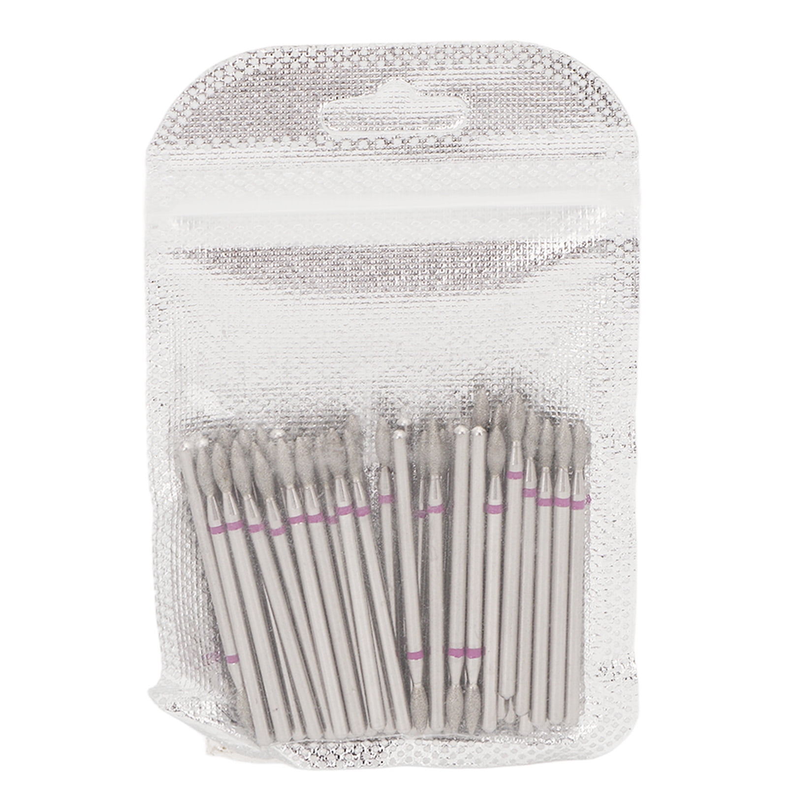 50pcs Flame Nail Drill Bit Carborundum Cuticle Remover Bits Kit for