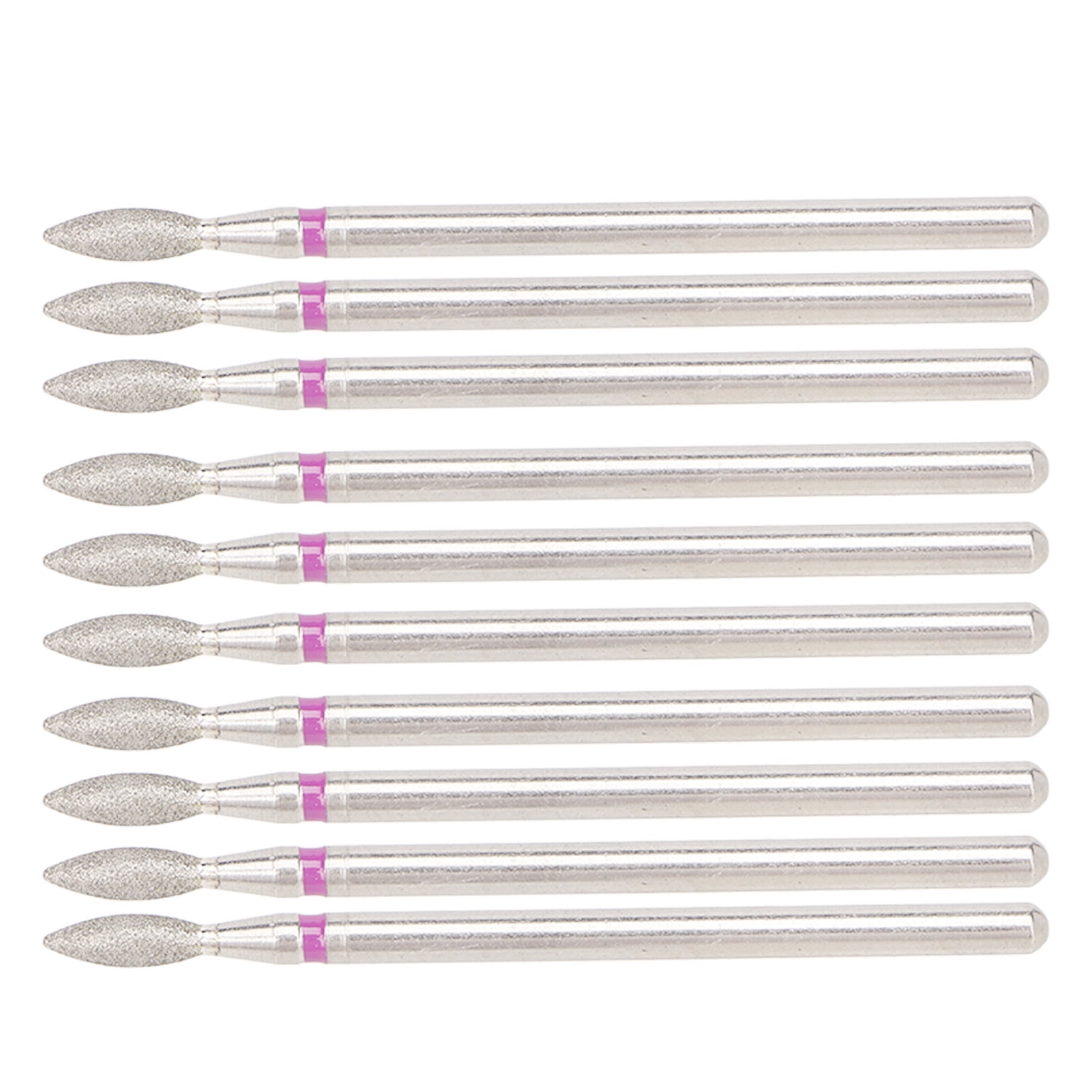 50pcs Flame Nail Drill Bit Carborundum Cuticle Remover Bits Kit for