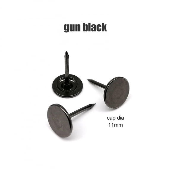 50pcs Flat Head Decorative Tack Stud Pushpin Upholstery Nail for Jewelry Chest Gift Case Box Wall Door Sofa Furniture Dia 11mm