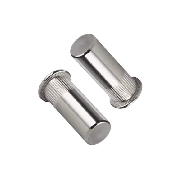 50pcs Flat Head Sealed Rivet Nuts 304 Stainless Steel Blind Closed End Threaded Insert Waterproof Nuts for Fastener Furniture Industry (M5)