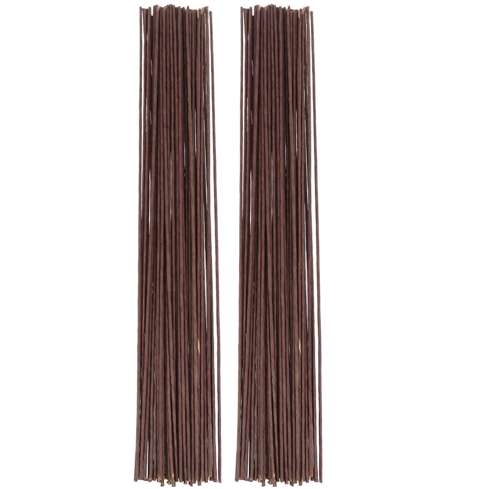 HOOWIFFY Coffee Rose Stems Wrapped in Iron Paper, Elegant Floral Decorations for Weddings, Parties, Events, and Home Display