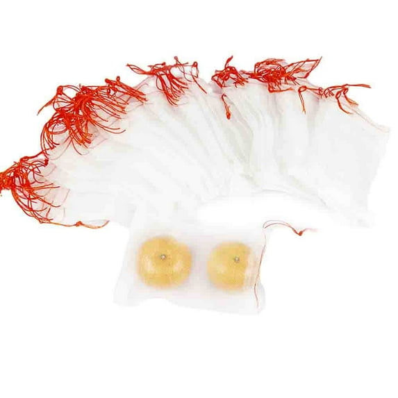 50pcs Fruit Protector Bags, 18"x12" Insects Mosquito Net Barrier Bags Garden Plants Flowers Fruit Protection Bags Mesh Mesh Bags From Birds Squirrels Insect Pests