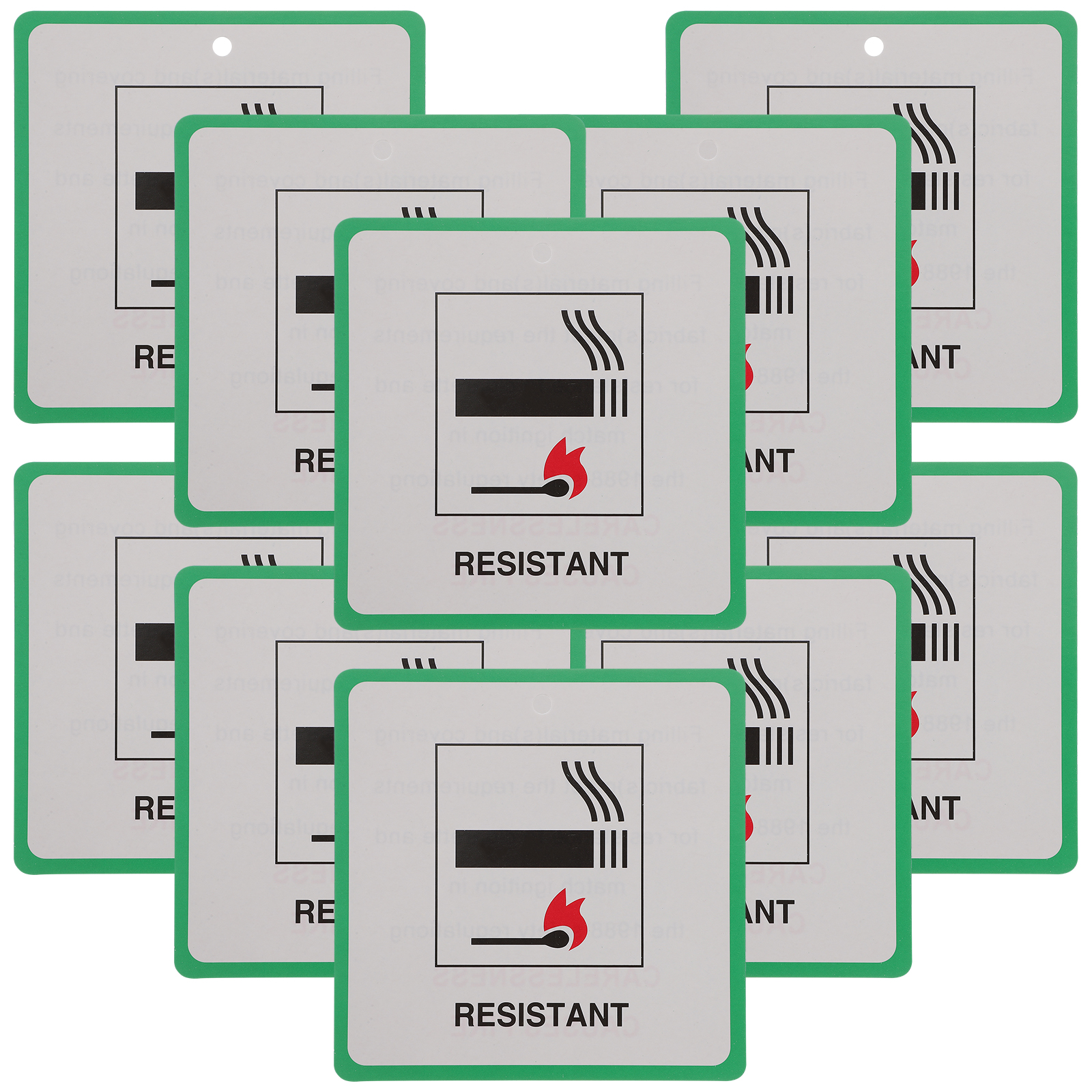 Qiysamall 50pcs Furniture Fire Safety Labels Fire Safety Warning Labels