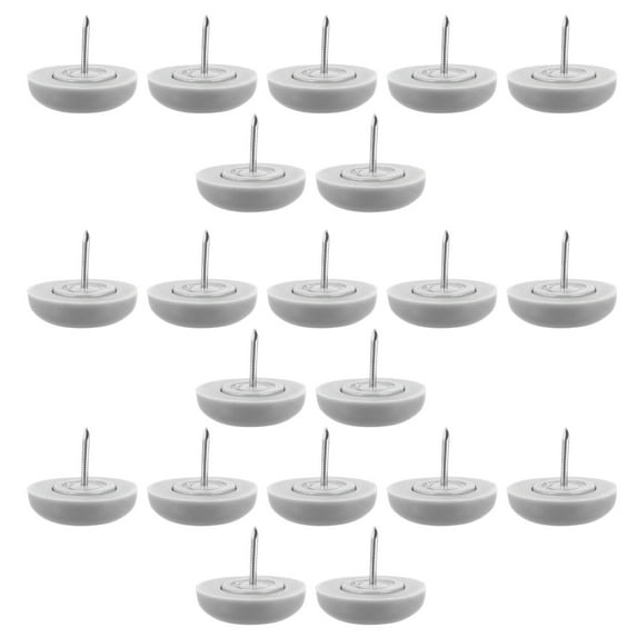 50pcs Furniture Glide Nail-on PVC Slider Pad Floor Protector for Chair Table