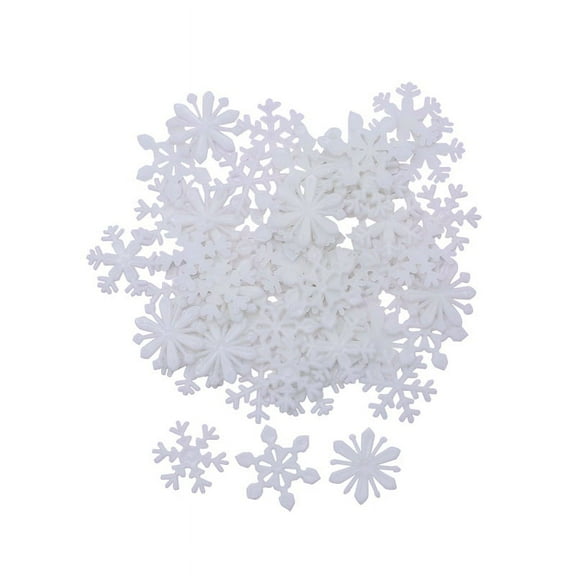 50pcs Glow in The Dark Snowflakes Decals Christmas Wall Stickers Window Clings