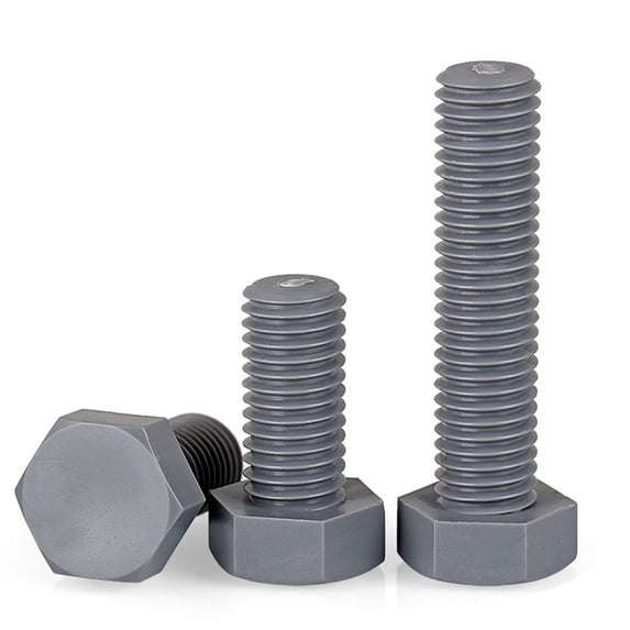 50pcs Grey Nylon Outer Hexagon Bolt M4x25mm