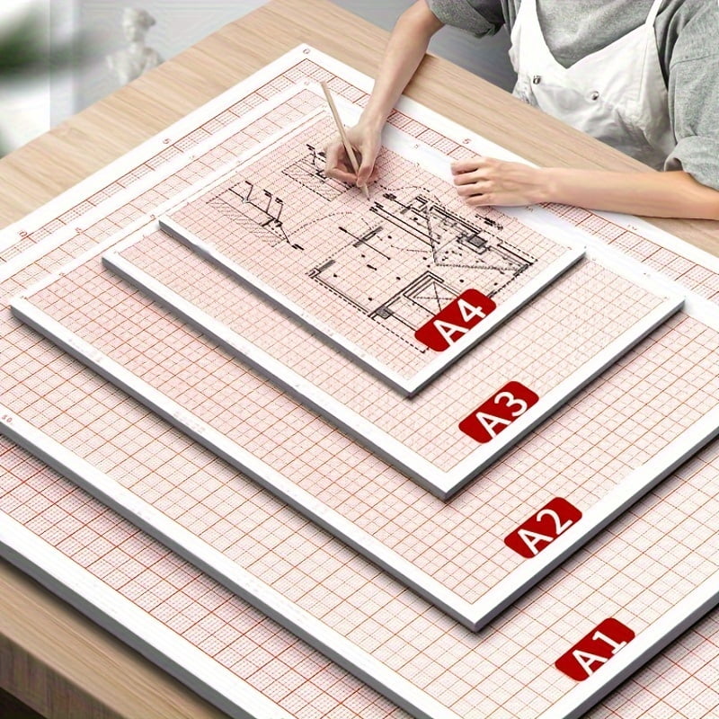 50pcs Grid Paper For A2/A3/A4 Coordinates, Engineering Drawing ...