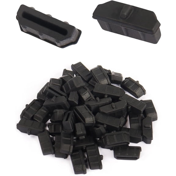 50pcs HDMI Anti Dust Cap Cover Plugs HDMI Female Dustproof Plug Soft Silicone Protector for TV,Computers,etc.