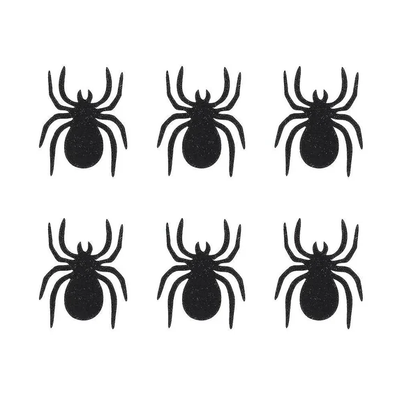 50pcs Halloween Decor Spider Wall Stickers Creative Diy Wall Decoration Mural Decals Photo Props For Home Bar Party With 20pcs Adhesive Dispense