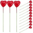 thumbnail image 1 of 50pcs Heart Shape Red Foams Cake Inserts Cake Picks Cake Decor for Valentine's Day, 1 of 7