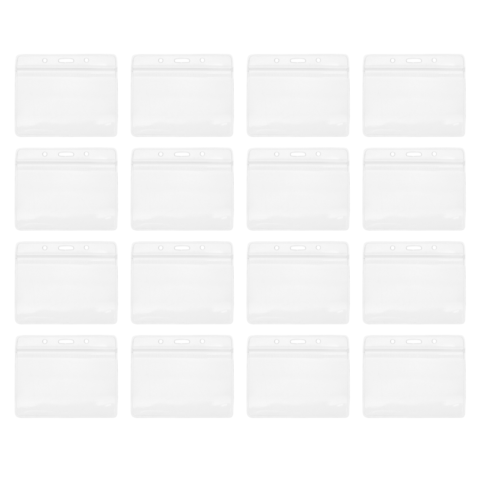 50pcs ID Name Tag Badge Holders Portable Employee Student ID Cards