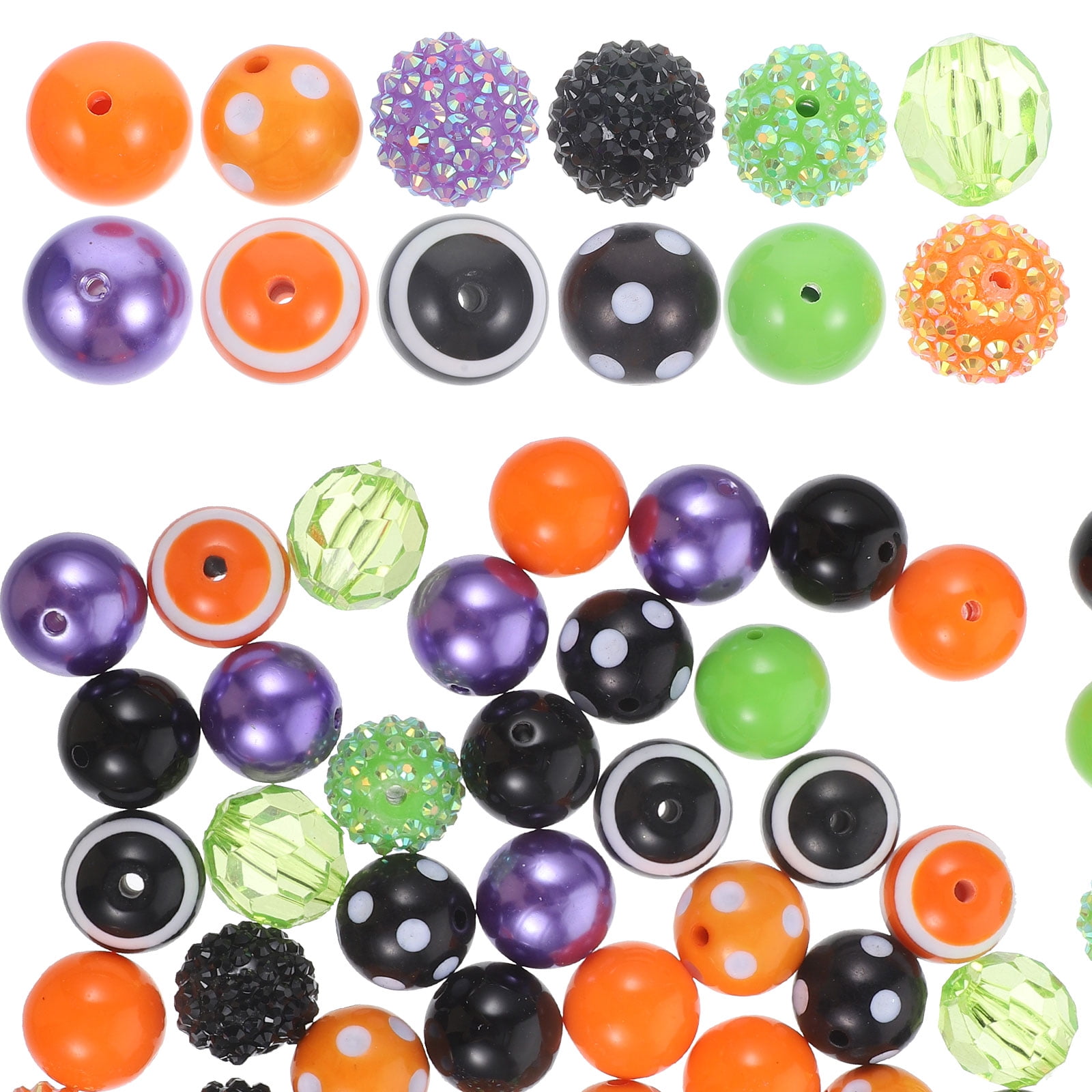 50pcs Jewelry Beads Acrylic Beads Halloween Beads Jewelry Making Beads