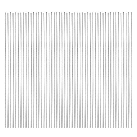 50pcs Kebob Skewers 33cm x 3mm Stainless Steel Round, BBQ Grill Sticks