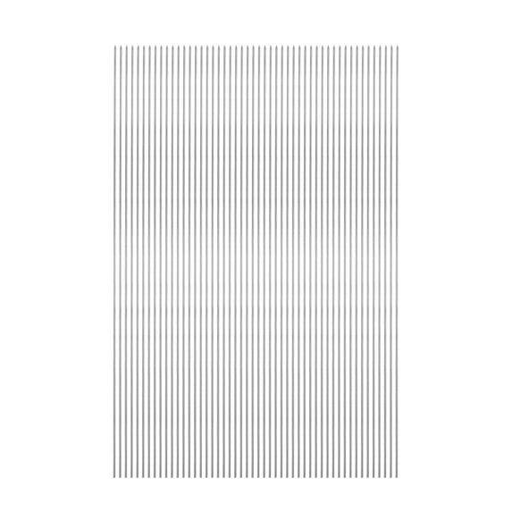 50pcs Kebob Skewers 39cm x 1.9mm Stainless Steel Round, BBQ Grill Sticks