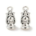 thumbnail image 1 of 50pcs Kerosene Lamp style Alloy Pendants Antique Silver 16x8x7mm Hole: 2mm, 1 of 3