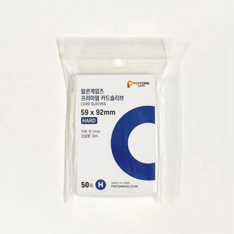 50pcs Korea Card Sleeves Clear Acid Free Photocard Holographic Protector  Film - Walmart.com