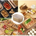 thumbnail image 1 of 50pcs Kraft Paper Disposable Lunch Boxes with Lid, Take-out Fast Food Packaging for Home and Catering, 1 of 6