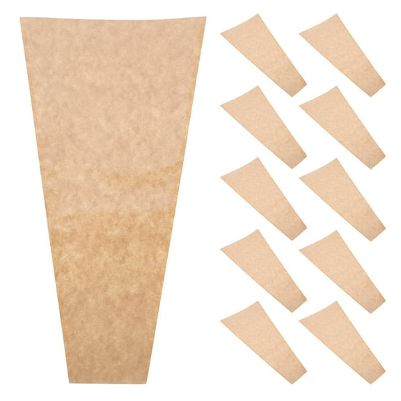 50pcs Kraft Paper Flower Wrapping Sleeves for Bouquets, Floral Bouquet Wrapping Bags, Wrap