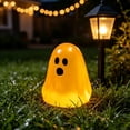 thumbnail image 1 of 50pcs Lighted Mini Ghost Halloween Figurine, Glowing Little Ghost Trinket for Tabletop, Mantel, Shelf, Entryway and Party Display, Cute Seasonal Accent for Spooky Home Decoration, H, 1 of 7