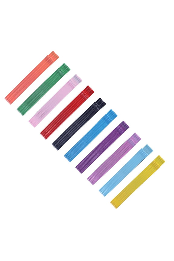 50pcs Long Pattern Hair Clips Colorful Hairpins Hair Barrettes Simple Bobby Pin Hair Arc-shaped Shape for Ladies Women Girls