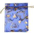 thumbnail image 1 of 50pcs/Lot Gold Color Love Heart Organza Bags 7x9cm 9x12cm 10x15cm 13x18cm Wedding Party Candy Storage Gift Drawstring Pouches 10dark blue 7x9cm, 1 of 6
