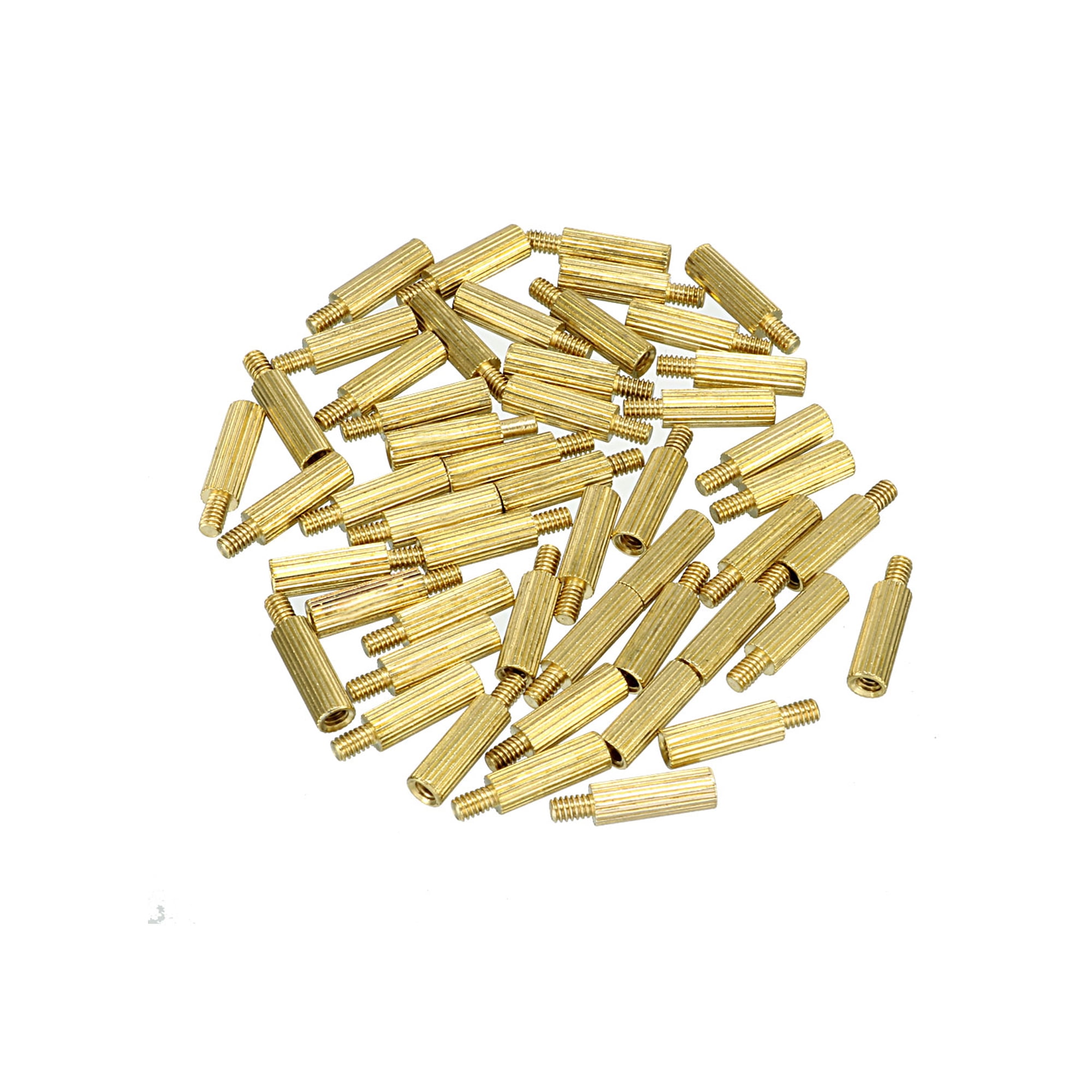 2pcs-50pcs M2 M2.5 m3 m4 m5 m6*L hex brass standoff female to female thread  brass spacer length 3mm to 50mm