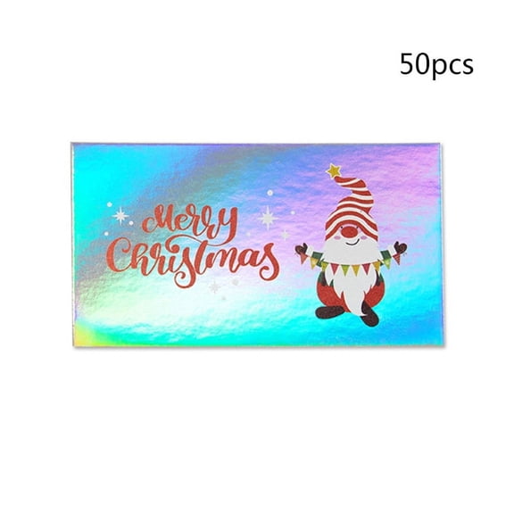 50pcs Merry Christmas Cards Xmas Santa Claus Snowman Greeting Card Invitation