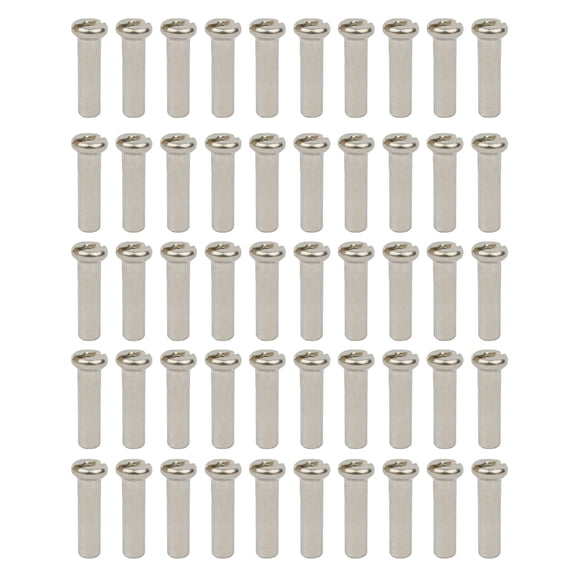 50pcs Metal Mountain Bike Wheel Spoke Nipple Replacement for 12G 13G 14G Spoke Road Mountain Bicycles Part Accessories