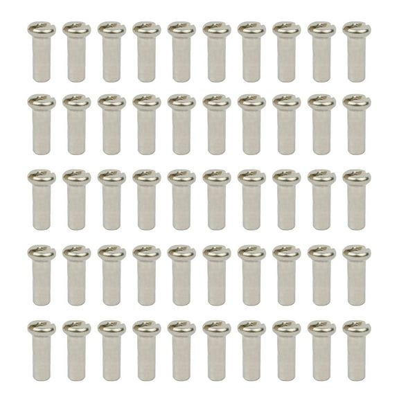 50pcs Metal Mountain Bike Wheel Spoke Nipple Replacement for 12G 13G 14G Spoke Road Mountain Bicycles Part Accessories
