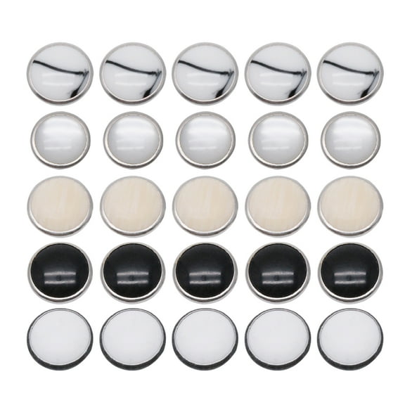 50pcs Metal Press Stud Clothes Snap Fastener Sewing Fastener Clothing Accessories Press Button (Random Style)