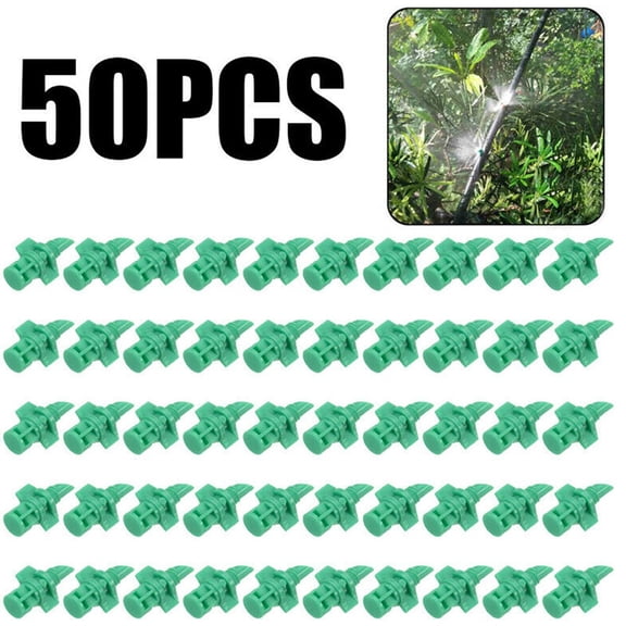 50pcs Micro Garden Lawn Water Spray Misting Nozzle Sprinkler Irrigation System