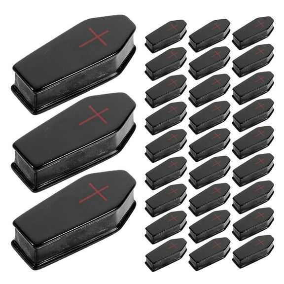 50pcs Mini Coffin Models, Coffin Casket Box Prop Resin Minature Decor